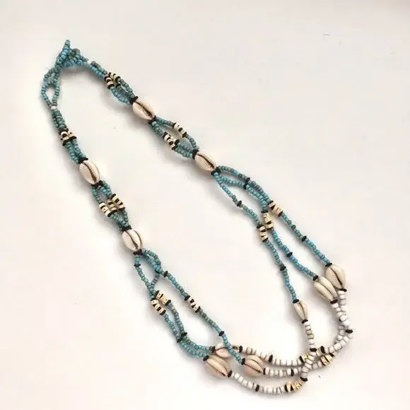 Necklace bundle of 2 Jewelry beaded summer boho - Picture 2 of 7